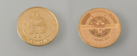 Cacasius physical Bitcoins