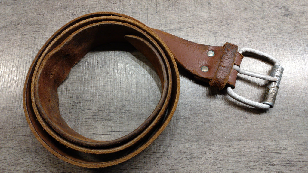 The assembled belt, including 3D printed buckle