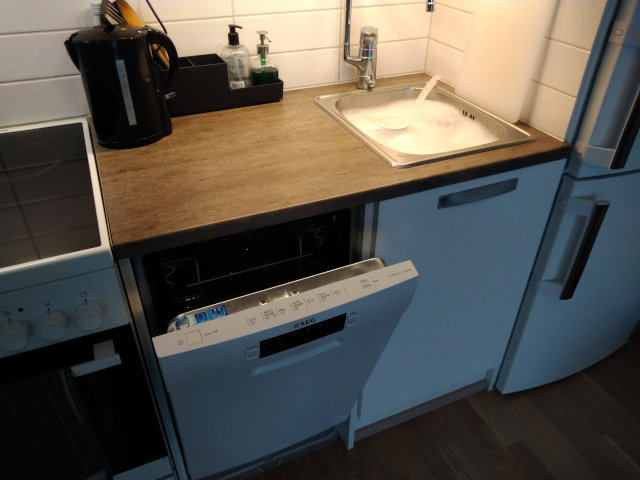 Dishwasher and sink